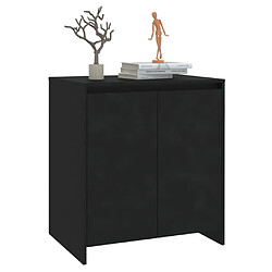 Acheter Maison Chic Buffet,Meuble de Rangement,commode pour salon,Cuisine Noir 70x41x75 cm Bois d'ingénierie -MN58180