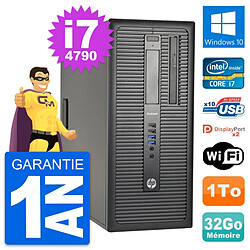 PC Tour HP ProDesk 600 G1 Intel i7-4790 RAM 32Go Disque Dur 1To Windows 10 Wifi · Occasion 