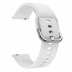 Riffi Bracelet en silicone Riff pour Samsung Galaxy Watch d'une largeur de 20 mm Blanc 