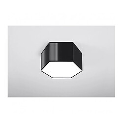 Luminaire Center Plafonnier Sunde Decorative PVC Noir 2 ampoules 15,5cm