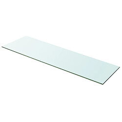 vidaXL Panneaux d'étagère 2 pcs Verre Transparent 100 x 30 cm