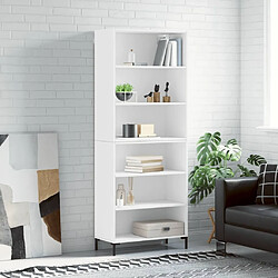 Maison Chic Buffet,Meuble de Rangement,commode pour salon,Cuisine blanc 69,5x32,5x180 cm bois d'ingénierie -MN13399