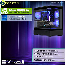 Sedatech PC Gamer V360 • Intel i7-13700KF • RTX4070 Super • 16Go DDR5 • 1To SSD M.2 • Windows 11