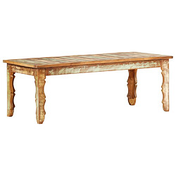 vidaXL Table basse 110x50x40 cm Bois de récupération solide