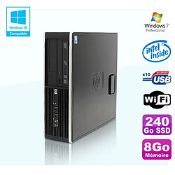 PC HP Compaq Elite 8100 SFF G6950 2,8 GHz 8Go 240Go SSD Wifi Graveur W7 Pro · Occasion 