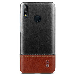 Etui en PU rude noir/brun pour votre Asus Zenfone Max (M2) ZB633KL