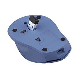 Bqhl Editions Trust Zaya Souris sans Fil Rechargeable, 800-1600 DPI, 2,4 GHz, Récepteur USB Stockable, pour Gauchers et Droitiers, Mouse Compacte pour PC, Ordinateur Portable, Mac - Bleu