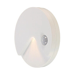 Universal Capteur de mouvement PIR rechargeable USB Lampe de nuit contrôlée par la lumière Applique murale pour placard salle de bains couloir(blanche) pas cher