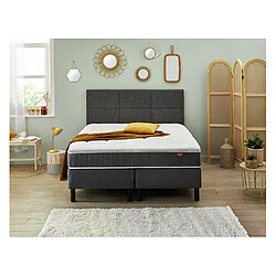 Ensemble Epeda Enchanteur Gris Chiné 180x200 - Double Sommier 