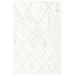 Hadorn Tapis 185x125 Blanc St. Gallen Folklore