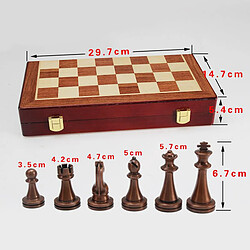 Acheter Kit D'échecs En Métal D'échiquier Pliant de 30 Cm, Ensemble D'échecs élégant de Pièces D'échecs, Rangement Intégré