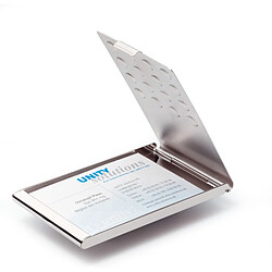 DURABLE Etui pour cartes de visite BUSINESS CARD BOX CHROME ()