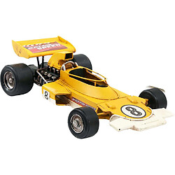 Sil Voiture de course vintage en métal 28 x 16 x 8 cm jaune.