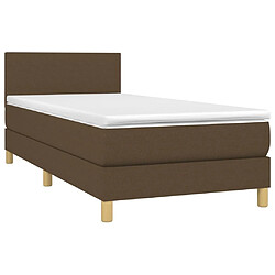 Avis Sommier à lattes,Cadre à lattes de lit pour Adulte matelas et LED Marron foncé 100x200 cm -MN35803