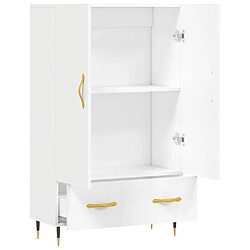 Maison Chic Buffet,Meuble de Rangement,commode pour salon,Cuisine blanc 69,5x31x115 cm bois d'ingénierie -MN65729 pas cher