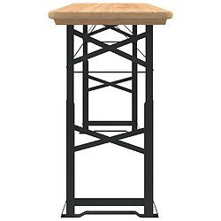 Avis vidaXL Table à bière pliable 170x50x75/105 cm bois massif de sapin