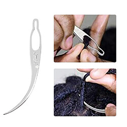 Avis Dreadlocks Tool Craft Needle Crochet Hair Tressage Perruque Faire 3in Argent