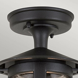 Elstead Lighting Lanterne encastrée extérieure à 1 ampoule noire IP43, E27