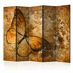 Paris Prix Paravent 5 Volets Butterfly Sepia 172x225cm 