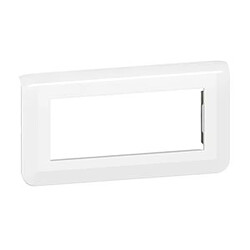 enjoliveur - 5 modules - horizontal - blanc - legrand mosaic 078815l