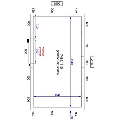 Chambre Froide Positive Pro Line - Hauteur 2200 mm - Combisteel