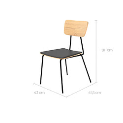 Rendez Vous Deco Chaise Gerone (lot de 2)