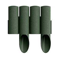 Palissade de jardin plastique effet bois Cellfast 2,3 m vert bordure