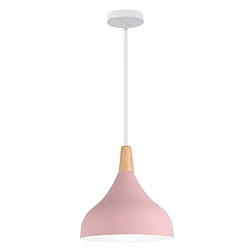 Stoex Lampe À Suspension Moderne Nordique Plafonnier D'Intérieur Lustre Minimaliste Abat-Jour en Métal, Rose Pour Chambre À Coucher, Cuisine, E27