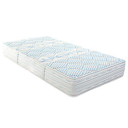 Visiodirect Matelas réversible Queen Size CELIA 160 x 200, à mémoire de forme, ferme, indépendance du couchage 