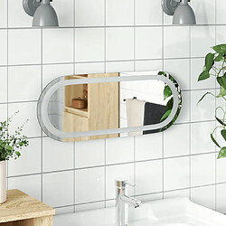 vidaXL Miroir de salle de bain à LED 50x20 cm ovale