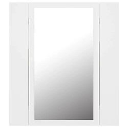 Avis Helloshop26 Armoire salle de bain à miroir led 40 x 12 x 45 cm acrylique blanc 02_0006649