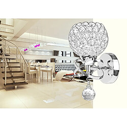 Avis Stoex Lot de 2 Moderne Lampes Murales en Cristal Style Pendentif en Cristal Lampe Mur Lumière pour Salon Chambre Living Wall Argenté