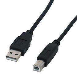 MCL Cable USB 2.0 type A / B male - 1.80m Noir