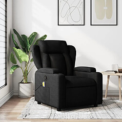 Maison Chic Fauteuil de massage inclinable,Fauteuil luxe de relaxation Noir Tissu -MN54201