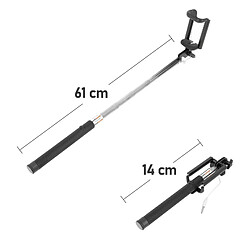 Avizar Perche à Selfie Smartphone Universel Support Extensible Pliable 145° Jack 3.5 mm pas cher