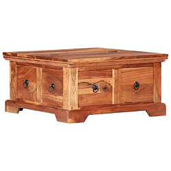 vidaXL Table basse 66x70x35 cm Bois solide d'acacia