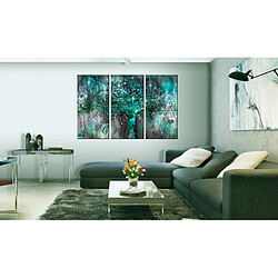 Decoshop26 Tableau toile de décoration murale impression premium en 3 parties sur châssis en bois motif Arbre du futur I 120x80cm 11_0014301