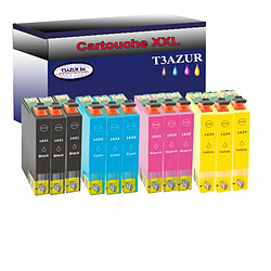 T3Azur 12x Epson T16XL-Compatible Lot de 12 Cartouches Compatibles pour Epson T1631 / T1632 / T1633 / T1634 (16XL) - T3AZUR