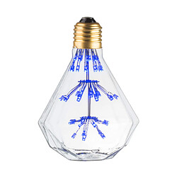 Magneticland Ampoule Lampe E27 LED Déco DIAMANT BLEU