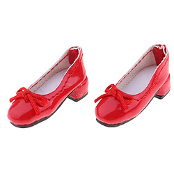 poupée de mode en cuir PU bloc talon chaussures pour 1/6 blythe poupée accs rouge Accessoire 1/6 Doll