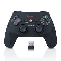 Redragon HARROW (G808) Manette de jeu sans fil avec double vibration pour Windows PC & PS3