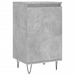 Acheter vidaXL Buffets 2 pcs gris béton 40x35x70 cm bois d'ingénierie