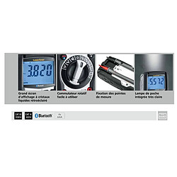 Avis Laserliner - Multimètre professionnel précis et robuste avec mode d'impédance basse Low Z et Bluetooth - MultiMeter XP