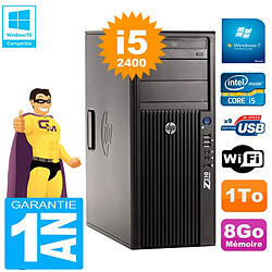 PC HP WorkStation Z210 Tour Core i5-2400 RAM 8Go 1To Graveur DVD Wifi W7 - Occasion