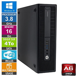 HP 705 G3 SFF A6-8570 3.80GHz 16Go/4To Wifi W10 · Reconditionné 