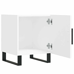 Maison Chic Lot de 2 Tables de chevet - Tables de Nuit blanc 40x40x50 cm bois d’ingénierie pas cher