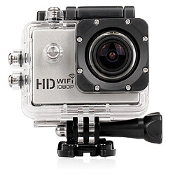 Yonis Caméra sport waterproof + SD 16Go Caméra Wifi Sport Embarquée Plongée Caisson Caméscope 12Mp Full HD 1080P Argent + SD 16Go YONIS