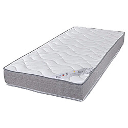 Ebac Matelas 70x190 Wave - Mousse - Hauteur 19 cm - 3 zones - Soutien ferme