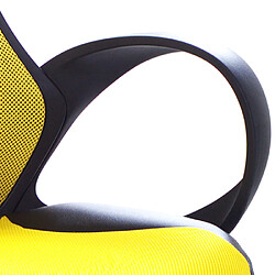 Beliani Chaise de bureau Jaune iCHAIR pas cher