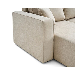 Acheter Bestmobilier Topaze - canapé panoramique - 7 places - convertible avec coffre - en tissu